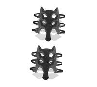 Veemoon 3Pcs Felt Half Wolf Masks for Halloween Cosplay - Animal Costume Dress-Up Party Supplies Perfect for Masquerade and Themed Events