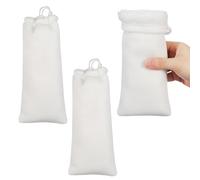 Veemoon 3pcs Fish Tank Bag Filter Blanket Set for Aquarium Water Change, White Polyester Material with Sturdy Structure Design, Providing Good Filtration Effect and Stable Water Quality