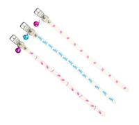 Veemoon 3Pcs Fluorescent Puppy Silicone Collar Dog Night Collar Decorative Cat Ornament for Safe Evening Walks Random Color