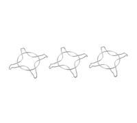 Veemoon 3pcs Gas Stove Rack for Kitchen Steam Rack Stove Support for Burner for Cooking