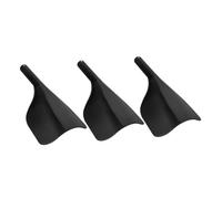 Veemoon 3pcs Hair Cutting Mask Professional Hairdressing for Barbershops and Salons Stylish Black Design Easy to Use with Handle Durable Hairspray Shield