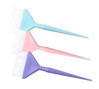 Veemoon 3Pcs Hair Dye Brush Set Color Applicator for Even Hair Coloring for Home Salon Use for Beginners and Professionals Includes Pink Brushes