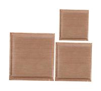 Veemoon 3pcs Heat Press Transfer Pillows for Heat Press Machines Brown Polyester Foam Pillows Providing A Smooth Surface for Sublimation and Ironing Projects