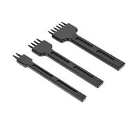 Veemoon 3Pcs High-carbon Steel Leather Punching Tool DIY Handcraft Hole Punch for Leatherwork with Precision Edges for Sewing and Crafting