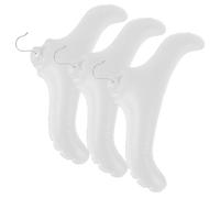 Veemoon 3pcs Inflatable Hangers Clothes Rack Portable Pvc Iron Foldable Simple Style Organizing Clothes for Suitcase and Home