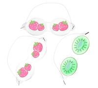 Veemoon 3pcs Kids Cooling Eye Masks Reusable PVC Gel Eye Masks for Soothing Dark Circles Inflamed and Relief for Allergies Random Styles for Summer Cooling