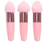 Veemoon 3pcs Latex Makeup Pens Mushroom Head Cosmetic Puff Pens Stable Handle Skin-friendly Design for Travel Use Assorted style