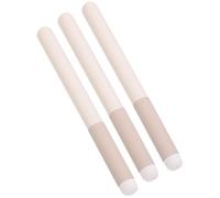 Veemoon 3pcs Lipstick Brush Set with White Wooden Handle and Nylon Bristles, Comfortable to Touch Concealer and Smudge Brush for Precise Makeup Application and Lip Cream Blending,