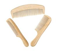 Veemoon 3pcs Long Bamboo and Comb Static Comb Fine Tooth for Hair Portable Small for Travel and Daily Use