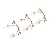 Veemoon 3pcs Metal Nose Bridge for Glasses Hanging Style Rimless Spectacle Support Frameless Nose Pad Replacement for Eyewear Repair and Maintenance Enhanced Grip and Stable Fit