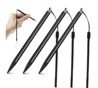 Veemoon 3pcs Metal Resistive Touchscreen Stylus Pen for Phone Tablet Spring Rope Cord Precise Writing for Navigators and Pos Systems