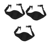 Veemoon 3pcs Mic Belt Microphone Pouch Mic Belt Holder Microphone Carrier for Fitness Instructors Theatre Use Black Elastic