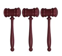 Veemoon 3pcs Mini Plastic Judge Hammer Props Fallout Props Gavel for Halloween Costumes