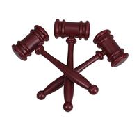 Veemoon 3pcs Mini Plastic Judge Hammer Props Fallout Props Gavel for Halloween Costumes