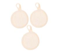 Veemoon 3pcs Natural Cotton Linen Face Scrubber Pads for Women Gentle Exfoliating Facial Scrubbers with Strong Cleaning Power Soft Loofah Bath Pads for Dead Skin Removal and Smooth Skin