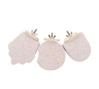 Veemoon 3pcs Parrot Chewing Foot Claws Trimmer Natural Volcanic Stone Lava Claw Grinding Stand Platform for Parakeets and Pet Owners