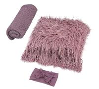 Veemoon 3pcs Photography Prop Set Including Acrylic Wrapped Cloth and Hair Band for Photo Taking and Home Use, Essential Photography Supply for Infants and Newborns