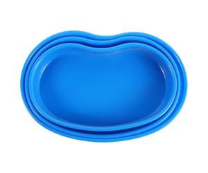 Veemoon 3pcs Plastic Kidney Shaped Medication Tray Set for Nurses and Professionals, Lightweight and Precise Dispensing Multigrid Pill Organizer for Capsules in Busy Hospital