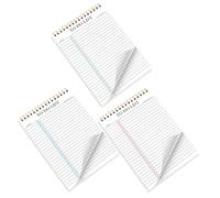 Veemoon 3Pcs Portable Daily Planner Notepad Set - Undated to Do List Scheduler with Spiral Binding - Appointment and Weekly Work Planning Pads for Office and Personal Organization