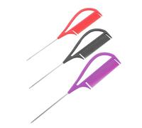 Veemoon 3pcs Professional Hair Highlighting Comb with Precision Metal Pins and Plastic Handle for Mess-free Application in Salon and Special Occasions, for Seasoned Stylists and Hair DIY