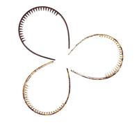 Veemoon 3pcs Resin Hair Band Women Hair Pins Light Spots Oxford Plastic Headwear Hairhoop for Daily Use