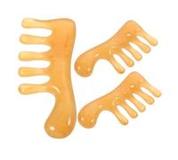 Veemoon 3pcs Resin Hair Comb Wide Tooth Scalp Massager Comb for Home Scalp Massage Smooth Hair Detangling and Relaxation Portable Multi-use Tool for Neck and Shoulder Therapy