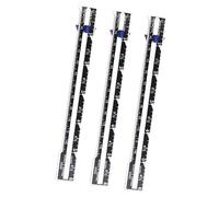 Veemoon 3pcs Sewing Ruler Aluminum Button Positioning Measuring Tool DIY Craft Gauge Metric Scales for Accurate Seam and Margin Measurement Random Color