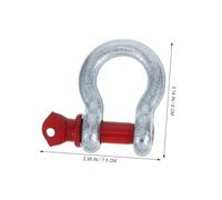 Veemoon 3pcs Shackle Hook Buckle Lifting Shackles Small d Ring for Keys Anchor Lifting Rigging Suv Anchor Boat Truck Vehicle Steel Silver