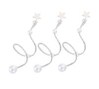 Veemoon 3pcs Shiny Metal Nail Studs Butterfly Bow Fingernail Pendants Sparkling Manicure Decorations for Stylish Nail Art