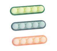 Veemoon 3Pcs Silicone Desk Wire Organizer Clips Adhesive Cable Holder for Home Office Wire Management in Blue Green Pink