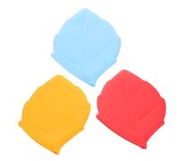 Veemoon 3pcs Silicone Toothbrush Covers with Maple Leaf Dustproof Design Travel Manual Toothbrush Caps for Home and Outdoor Use Protective Head Caps for Hygiene and Organization