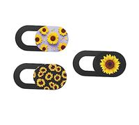 Veemoon 3Pcs Sunflower Webcam Cover Ultra Thin Privacy Slider for Laptop Tablet Protects Against Hacking for Security Peace of Mind