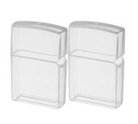 Veemoon 3pcs Transparent Lighter Protective Cases Clear Plastic Storage Sleeves Compatible with Zippo Snug Fit Lightweight Covers for Outdoor Camping and Hiking