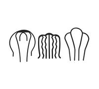 Veemoon 3pcs U Shaped Hair Side Combs for Women Lightweight Iron Hairpins Elegant Bobby Pins for Bride Hairstyles Easy to Use Hair Accessories for Charming Styles