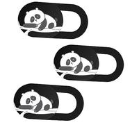 Veemoon 3pcs Web Camera Cover for Laptop Privacy Slider Ultra Thin Design Unique Panda Pattern -hacking -peeping Compatible Laptops Tablets