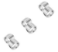Veemoon 3sets Adjustable Metal Women Rings Minimalist Dainty Finger Jewelry for Daily Wear Lightweight and Comfortable for Birthdays Weddings and Special Occasions 2pcs*3