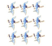 Veemoon 3sets Elegant Crane Brooch Pins for Clothing Decor Creative Party Accessories Versatile Badges for Sweaters Dresses Hats Bags for Events Present Giving 3pcs*3