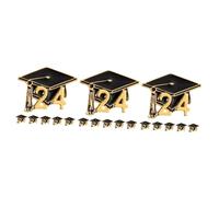 Veemoon 3sets Graduation Cap Pin Durable Brooches for Doctoral Students Present for Graduates and Academic Professionals Graduation Season Accessories 6pcs*3