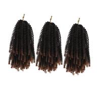 Veemoon 3sets Spring Braids Strands Synthetic Twist Braids for Women Spring Twist Hair Hair Extensions for Girls