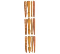 Veemoon 3sets Wooden Acupoint Massagers Ergonomic Sole Massage Tool for Relief Natural Design for Trigger Point Therapy for Home Use and Relaxation 4pcs*3