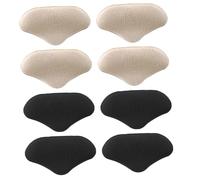 Veemoon 4 Pairs Heel Cushion Pads Soft Breathable Self-Adhesive Heel Liners for Women Men Comfortable Foot Protector Prevent Blisters Suitable for Sports Casual Work