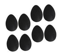 Veemoon 4 Pairs Non Slip Silicone Shoe Sole Grips Self Adhesive Pads for Noise Reduction and Wear Resistance Black Anti-Skid Bottom Protectors for High-Heel and Outdoor Shoes