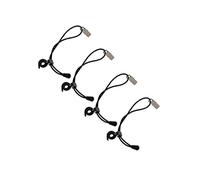 Veemoon 4 Pcs Black Nylon Backdrop Clips for Clothes and Photos, Sturdy and Adjustable Clamp Clips with Clean Contemporary Design for Multiple Scenes
