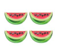 Veemoon 4 Pcs Cartoon Watermelon Brooch Pin Set, Colorful Fruit Lapel Badge with Clasps for Clothing, Cardigan and Sweater Clips, Women’s Fashion Accessory for Summer Party