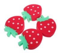 Veemoon 4 Pcs Cute Strawberry Shower Sponge Exfoliating Bath Loofah for Adults Soft Gentle Skin Innovative Dual Purpose Bath for Fun Experience