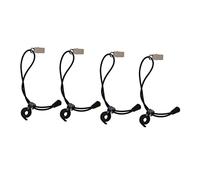 Veemoon 4 Pcs Nylon Backdrop Clips Clothes Pegs for Photos and Clothes with Sturdy Grip and Adjustable Tension Suitable for Multiple Scenes and Studio Use