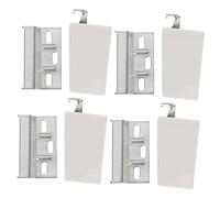 Veemoon 4 Sets Abs Cabinet Hinge Corner Brace Metal Hanging Bracket for Kitchen Cabinets Left and Right Mounting Hardware Sturdy Support Fitting