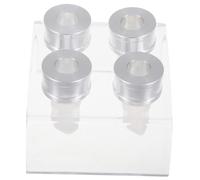 Veemoon 4 Sets Silicone Lipstick Mould Kit DIY Cosmetic Lipstick Making Tool with Multi Stand and Rings for Home and Professional Use