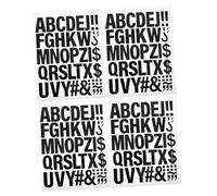 Veemoon 4 Sheets Iron Letters Heat Transfer Vinyl Alphabet Patches for DIY Crafts Clothing Hats Backpacks Durable Washable Easy to Apply Create Unique Designs with Variety