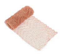 Veemoon 4" X 3.3Ft Pure Copper Distilling Mesh Roll Knitted Copper Wire Funnel Mesh for Industrial Laboratory Use for Filtration and Separation